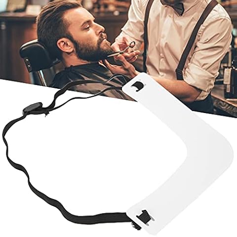 Beard Shaping Tool, Beard Shaper Neckline Guide, The Ultimate Neckline Shaving Template Guide, Hands Free Adjustable Beard Trimmer Tool Stencil One Size Fits All Haircut Grooming Cover
