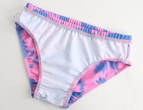 Image of TENVDA Girls Swimsuit 2-Piece Halter Tankini Set Beach Sport Bathing Suit UPF 50+ Swimwear