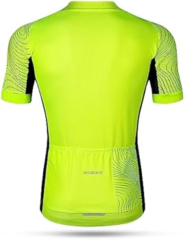 Inbike Fietsuitrusting Heren Set Korte Mouwen Fietsshirt en Fietsbroek met Zitkussen Winter Wielersport-kleding Anzug voor Racefiets Mountainbike Fiets, XXL
