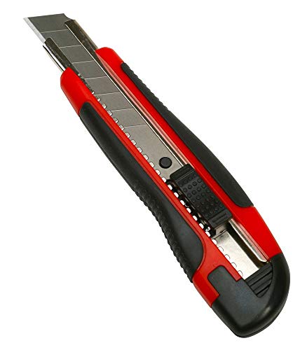 Warner 8-Point 18MM Ergo Snap-Off Blade Knife with 3 Blades, 119