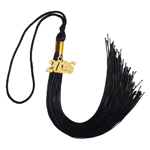 Image of GraduationMall Single&Multiple Color Graduation Tassel with 2026 Year Charm 9 inch