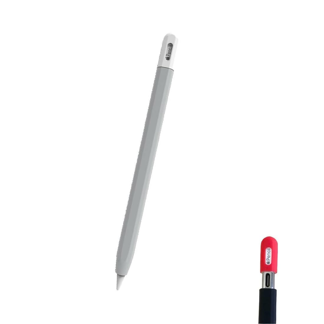 OJOS Silicone Case Compatible with Apple Pencil 3rd Generation, Durable Thin Cover Sleeve, Apple Pencil USB C Lightweight Holder Grip for Protect Accessories (Gray) (B0CR7JNT4S) Amazon Price History, Amazon Price Tracker