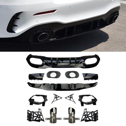 �ɓK������A�N���X W177 �ɓK������Z�_�� �ɓK������AMG A35 A45 2018-2021 �p ���A�o���p�[�X�|�C���[ ���b�v�X�v���b�^�[ �G�L�]�[�X�g�`�b�v �e�[���p�C�v �X���[�g�f�B�t���[�U�[ �J�[�X�|�C���[