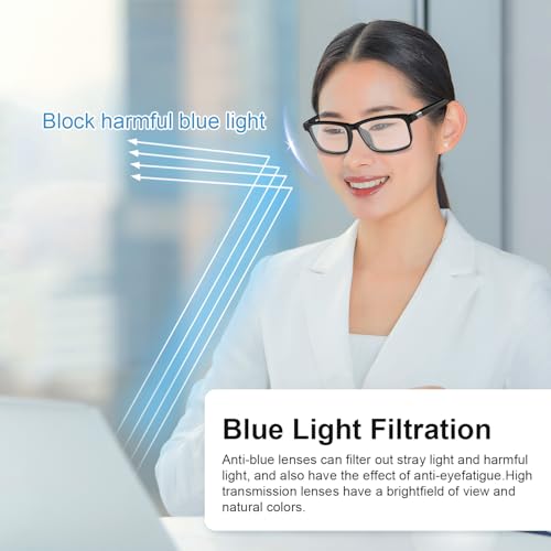 Image of GenXenon Smart Glasses for Men Women, Blue Light Blocking Bluetooth Glasses with Removable Temples, Remote Shooting, Open-Ear Design, 24.4g Music Eyewear for Driving /Working /Gaming