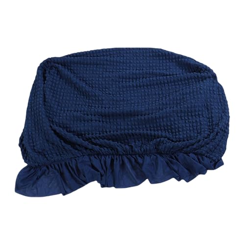 Fundas para sofá de 3 plazas azul marino para salones familiares 7
