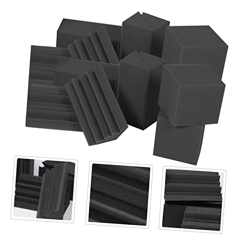 BESTonZON 16 piezas Trampas de graves acústicas para absorción de sonido de baja frecuencia con paneles de espuma para estudio y KTV, ideales para home theater y salas de grabación miniatura 6