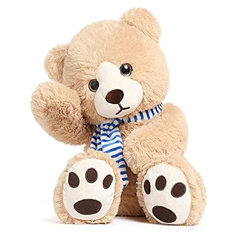 Tezituor 24 Inch Teddy Bear Stuffed Animal, Big Teddy Bear Plush Toys with Scarf, Cute Brown Teddy Bear for Girlfriend Kids Cover