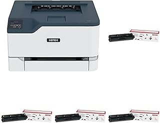Xerox C230 A4 22ppm Colour Wireless Laser Printer with Duplex 2-Sided Printing with Standard Capacity CYMK Toner Bundle