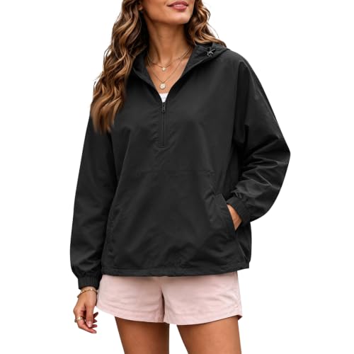 Elneeya Wind Breaker Jacket Womens Waterproof Quick Dry Hooded Rain Jacket - image 1