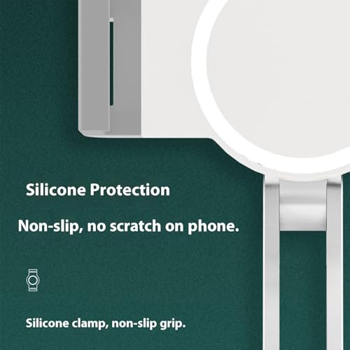 Soporte ergonómico para teléfono ajustable e ideal para videollamadas en el escritorio 6