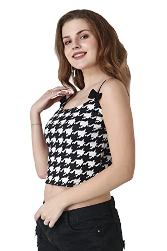 Image of POPWINGS Casual Black Solid Self Design Half-Sleeves Crop Top for Women || Sweet Heart Neck Summer Crop Top for Women || Crop Tops for Women Fancy Crop Top for Women