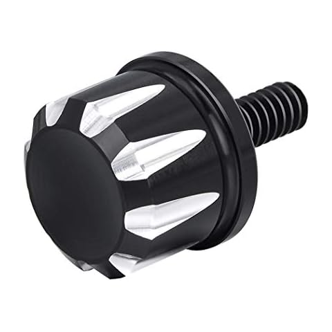 Benlari Black Aluminum Seat Bolt Mount Screw Compatible for Harley Davidson Touring Sportster Touring Road King Electra Street Glide 1996-2021 Cover