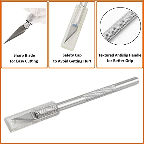 Image of Deziine�.Fx Detail Pen Knife with 20 Interchangeable Blades for Carving & Mat Cutter Cutting
