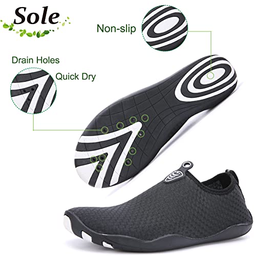 Unisex Badeschuhe Damen Schwimmschuhe Herren Wasserschuhe, Schnell Trocknend Leicht Atmungsaktiv Aquaschuhe, Gr. 35-45 EU - Image 4