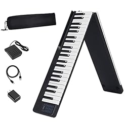 KEMNGO Piano Pliant 88 Touches avec Bluetooth, Clavier numérique for débutant avec Sac de Transport, pédale de Sustain… - Les Beatles, Paul McCartney, John Lennon, RIngo Starr, George Harrison