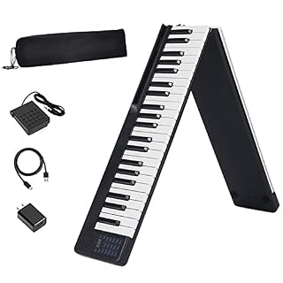 KEMNGO Piano Pliant 88 Touches avec Bluetooth, Clavier numérique for débutant avec Sac de Transport, pédale de Sustain… - Les Beatles, Paul McCartney, John Lennon, RIngo Starr, George Harrison