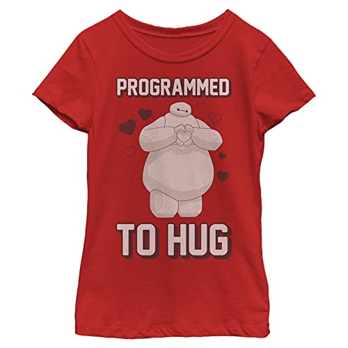 Disney Little Big Hero Six Programmed to Hug Girls Short Sleeve Tee Shirt
