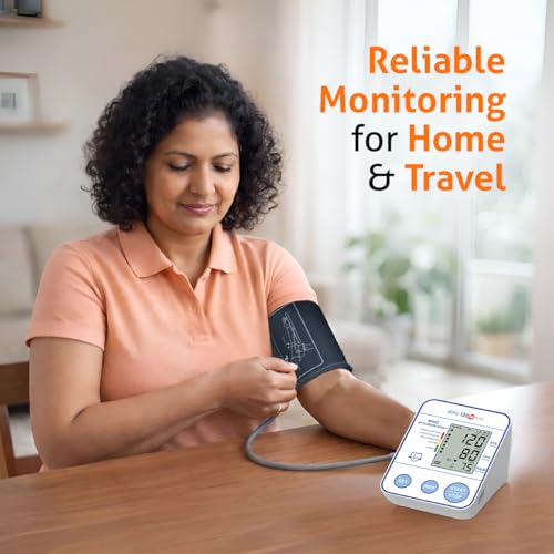 Image of BPL Medical Technologies B18 Digital Blood Pressure Monitor with C-Type USB, LCD Display|BP Apparatus for Home|Hypertension & Managing Heart Health Device - White