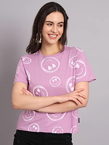 Image of THE DRY STATE Women Cotton Half Sleeve Round Neck Tshirt