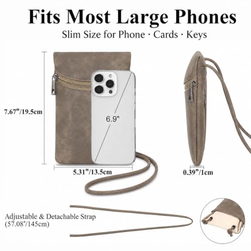 Image of Small Crossbody Women Cell Phone Purse Wallet Bag With Shoulder Strap
