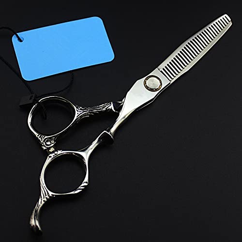 Tijeras de barbero para Cortar el Cabello, 6 Pulgadas, Fabricadas en Japón con Acero 9cr13, con rodamientos, para Maquillaje, Corte y entresacado. Incluye Estuche.