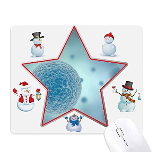 Tapis de souris bonhomme de neige bioplaste pour éviter les frottements et décorer le bureau