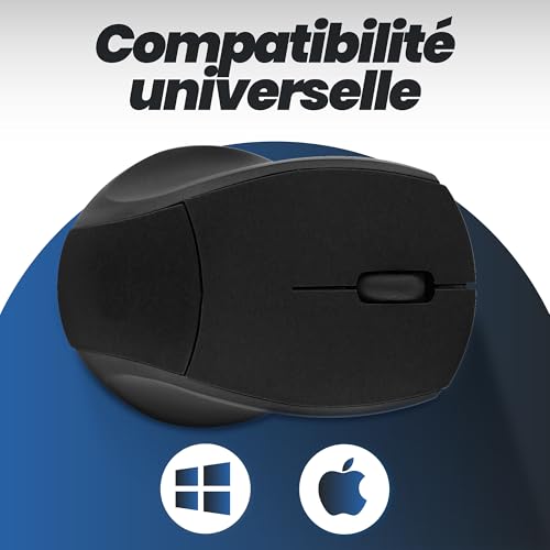 T'nB MM240B-MINY- Mini mouse wireless ottico 2,4 GHz-Nero - 8