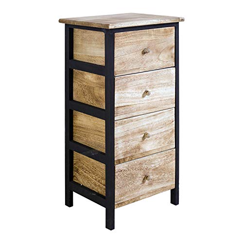 STILE VINTAGE E DESIGN MODERNO: La cassettiera Rebecca presenta uno stile a metà tra il vintage e il contemporaneo. Il design moderno del mobile unito alla colorazione in legno naturale lo rendono adatto anche ad un ambiente in stile scandinavo
