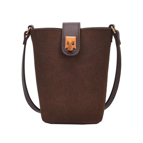 Sac seau pour femme tendance automne hiver petit sac à bandoulière café chic