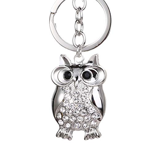 Preisvergleich Produktbild GMTEXTILES Stilvolle niedliche fette Eule, die Schlüsselbund-Brieftasche und Taschenschnalle für Verschiedene Feiertags-Geburtstagsgeschenke trägt