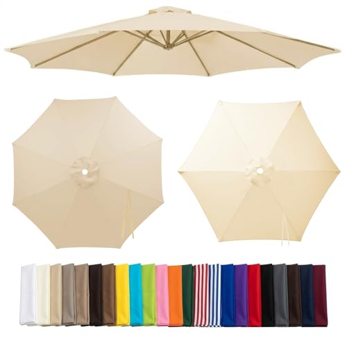 �K�[�f���p���\�� �ւ��z 6�{��/8�{���Ή�, �����p �P�z �Ռ� �f�M 200cm 210cm 270cm 300cm, �K�[�f���p���\�� �ւ��z �P�z�̂� ���g�݂Ȃ� ���t�����ȒP �h�����Ƒώ��O����(Beige,8-RIBS-11.5FT/3.50