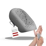 SIOUX Handwaschbürste vlyp - Hygienisch, Spülmaschinenfest, Reversibles Design für Reinigung & Massage, Vielseitig für Hände, Körper & Haushalt, Premium Silikon langlebig & nachhaltig (hellgrau)