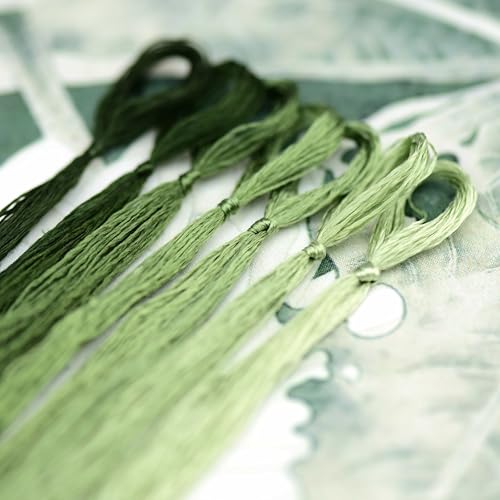 Image of Mulberry Silk Floss Embroidery Thread Floss-Cross Stitch Threads China Silk Woven Jewelry Threads DIY Sewing Kits (15)