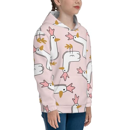 Goose Queen Kids Pullover Hoodies Boys Sweatshirts Girls Athletic Clothes with Pocket3