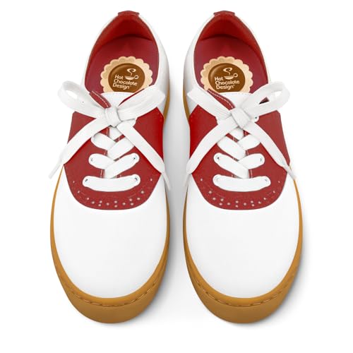 Image of Hot Chocolate Design All-Day Women's Lace-Up Sneakers | Canvas Upper, Cushioned Footbed with Arch Support, Flexible Rubber Outsole, Vegan Construction, Casual Everyday Sneakers