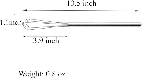 Miniatura 7 de Batidores, batidor pequeño, mini batidor, batidor de acero inoxidable, utensilios de cocina y cocina (1 unidad)..