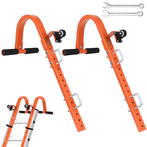 Ladder Roof Hook with Wheel and T-Bar Grip