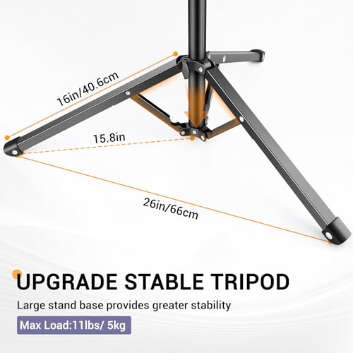 Victiv 88" Tall Tripod for iPhone, Phone Tripods with Gooseneck & Remote and Mobile Phone Stand, Flexible Overhead Tripod iPhone Stand for Filming, Aluminum Tripods for Smartphone/Camera/Ring Light - Image 5