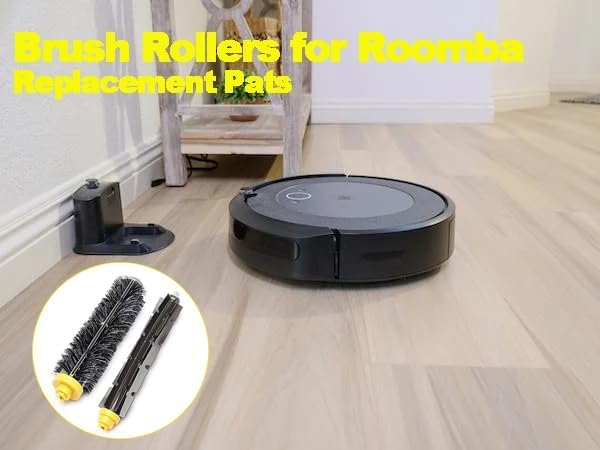 Image of Replacement Brush Rollers for irobot Roomba 600 Series 694 676 675 692 695 677 671 690 680 660 650 620 614 610 600 & 500 Series 595 585 564 Vacuum Robot 2 Pack