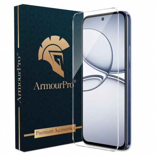 Image of ArmourPro 3D Borderless Tempered Glass for Realme C85 and Narzo 90x and Realme 15x, HD Clear Curved Edge to Edge Screen Protector, 9H Hardness, Oleophobic Coating, Case Friendly | Pack of 1