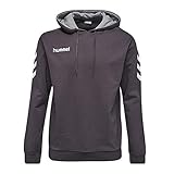 Hummel Kinder CORE COTTON HOODIE Sweatshirt, Asphalt, 140-152