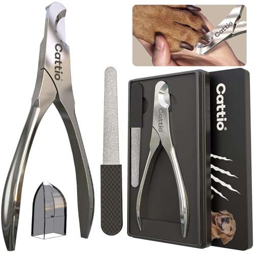 Professioneller Nagelknipser für große Hunde scharf langlebig und sicher. Robuster Haustier-Nagelschneider mit ergonomischem Design. Hunde-Nagelschneider (Hundeklauenknipser-Set (Glänzend))