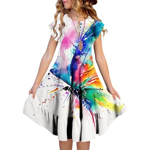 Kleider Teenager Mädchen - Mädchen Sommerkleid Mit...