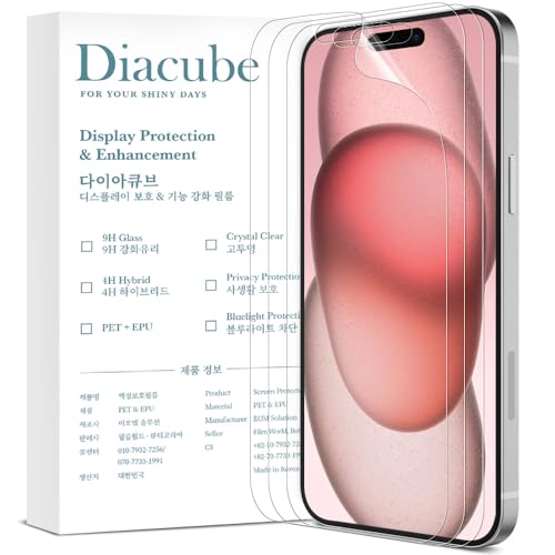�y���A���^�C���������C���zDIACUBE iPhone 13/13 Pro �p TPU-EPU �f�� �����C���R�ۃt�B�����y3���Z�b�g�z�_�炩��TPU-EPU �f�ނӂ���ށy�z�R���[���ȒP�\��t���E�ʒu���킹�W�O�t���z����Ȃ� 95%�ȏ�̓��ߗ� �C�A�[��