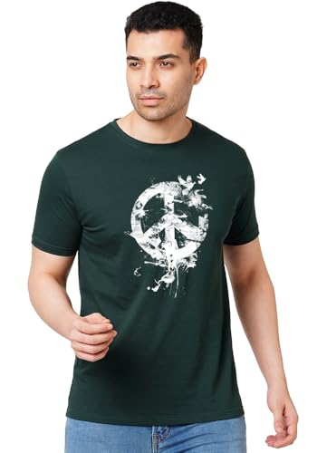 Image of Wear Your Opinion Mens S to 5XL Graphic Printed T-Shirt (Design: Peace Bird)