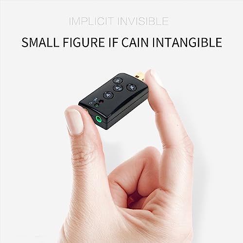 USB Sound Card Stereo 3.5mm Audio Adapter, USB to AUX Cable, Built-in Chip for Windows Mac Linux Pc Laptops Desktops PS4 PS5 Black Headphones - Thumbnail 3