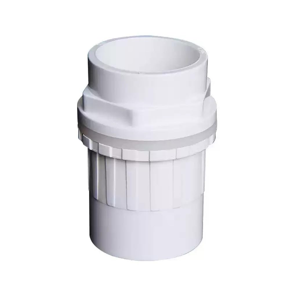 Pipe Drainage Joint 5Pcs PVC Pipe Straight Drain Joint Coupling, Water Supply Tube Connector 20/25/32/40/50mm for Aquarium(White,32mm)