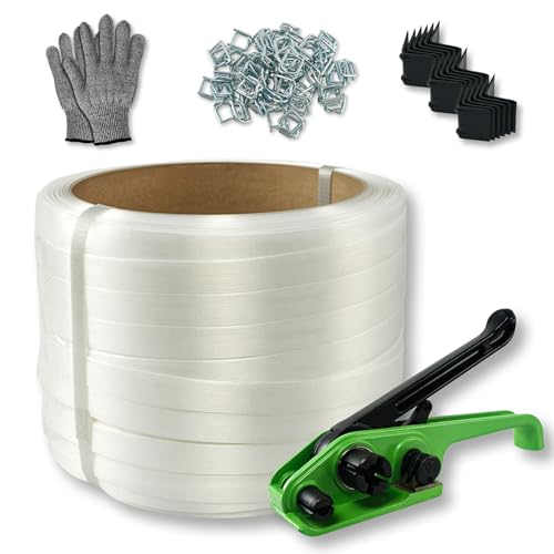 Protectores de bordes y cinta de cable compuesto de 19mm para asegurar palets pesados