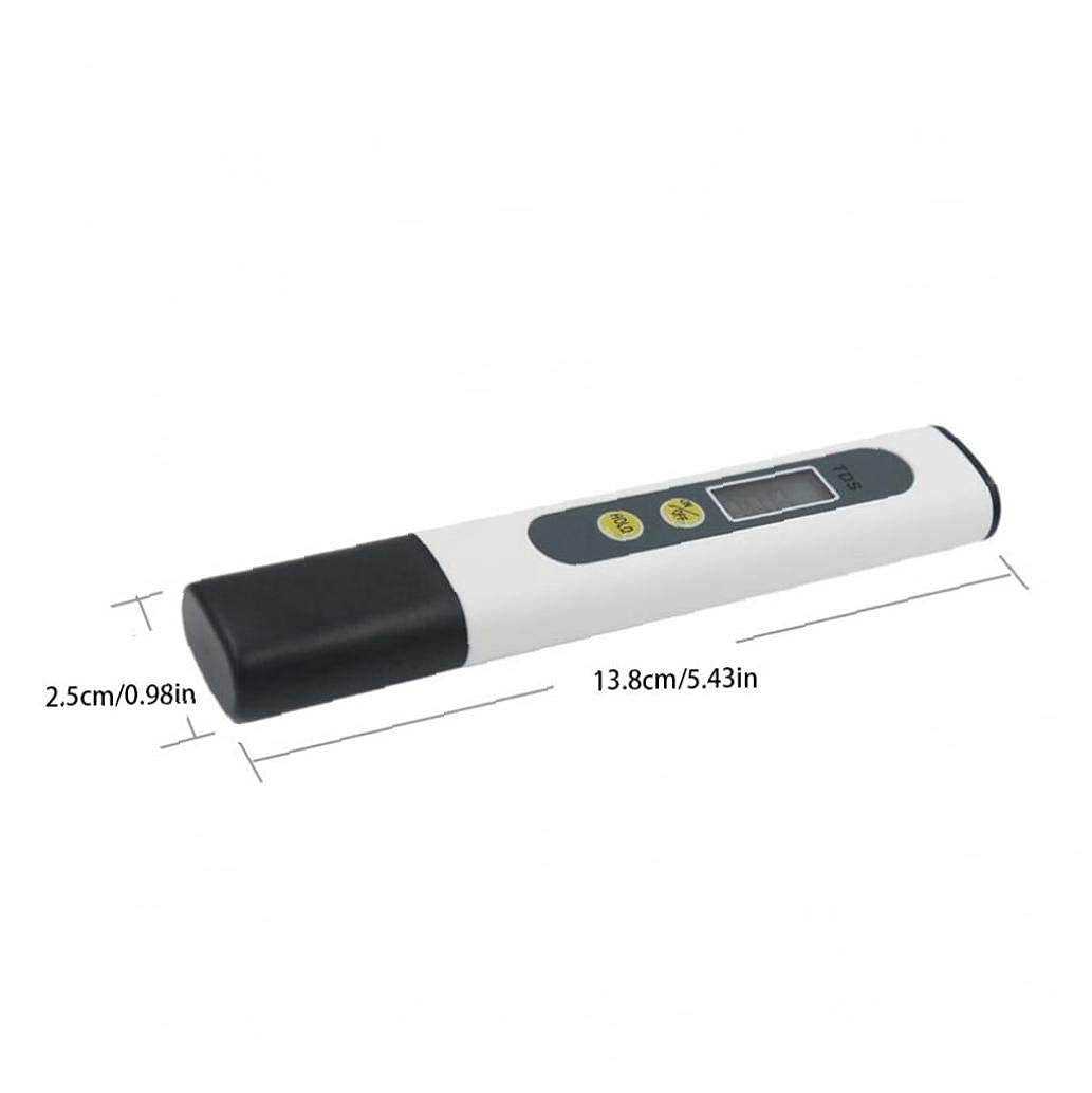Display LCD del misuratore di Test di qualità dell'Acqua con la Penna di Prova a Due Tasti 0-9990 PPM Campo di misurazione 1 PPM Risoluzione 2% Precisione di Lettura del 2%