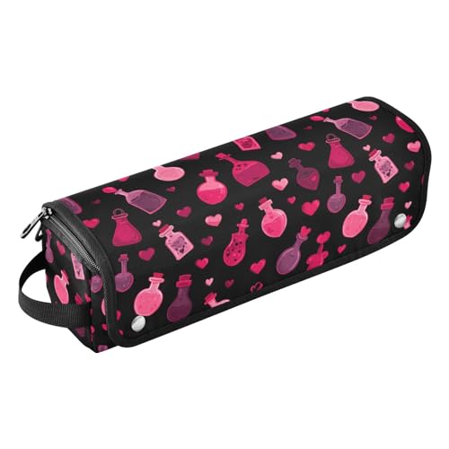 Bolsa de viaje para herramientas de cabello negra para plancha, rizadora, secador y organizador portátil resistente al calor miniatura 1